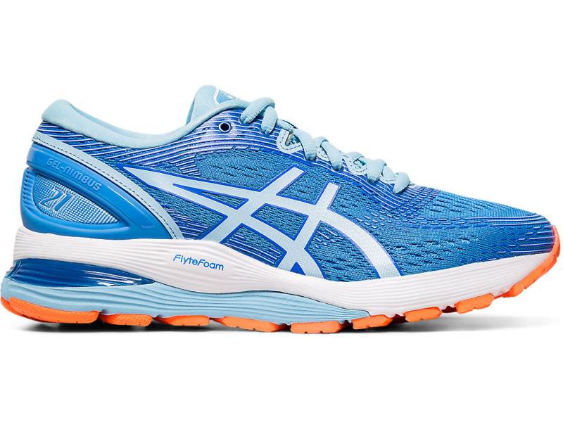 Asics GEL NIMBUS 21 D Hinta Asics Naisten Juoksukengat Sininen Vaalean Asics Jalleenmyyjat